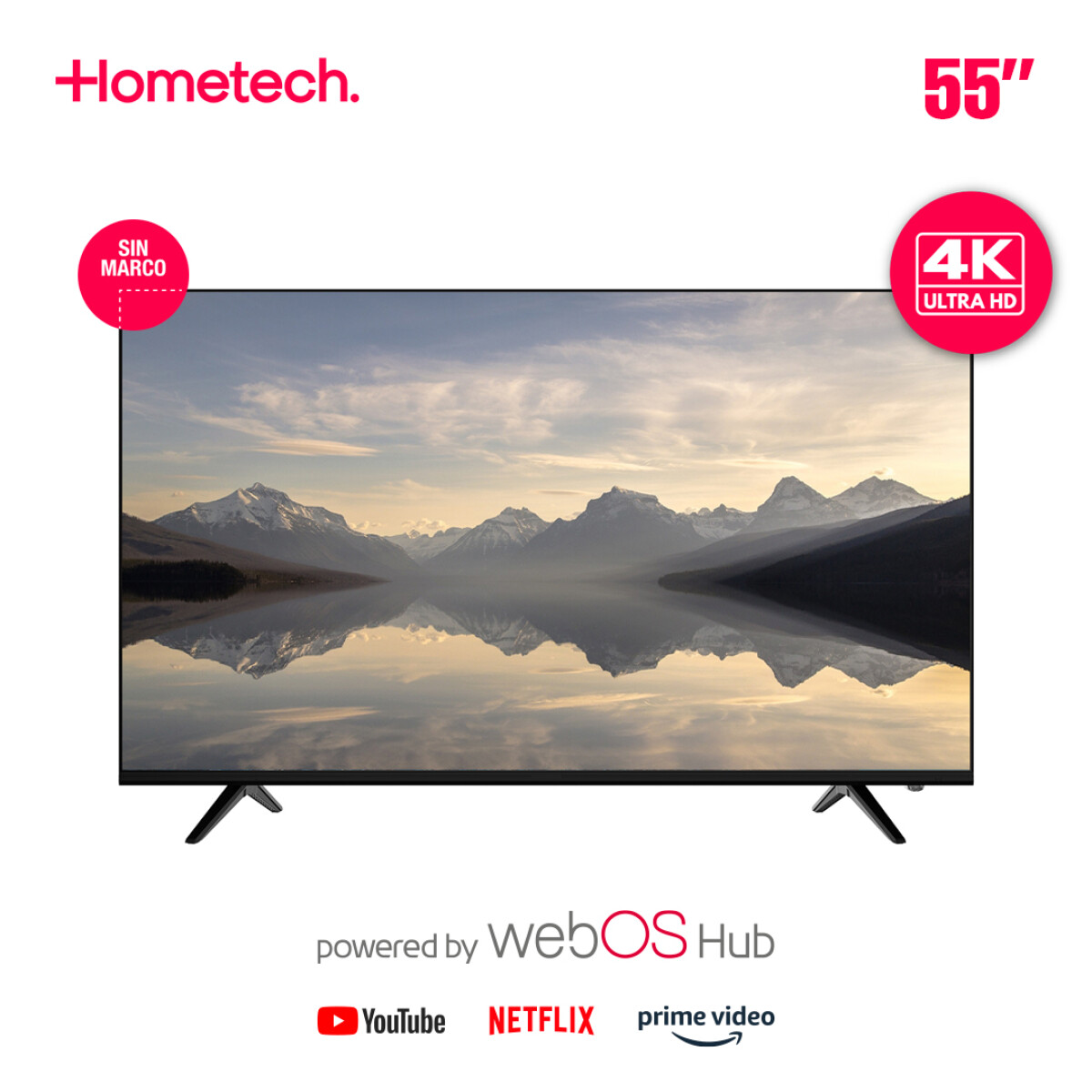 Smart TV Hometech 55" UHD 4K 