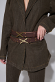 CINTURÓN TACHAS Marron