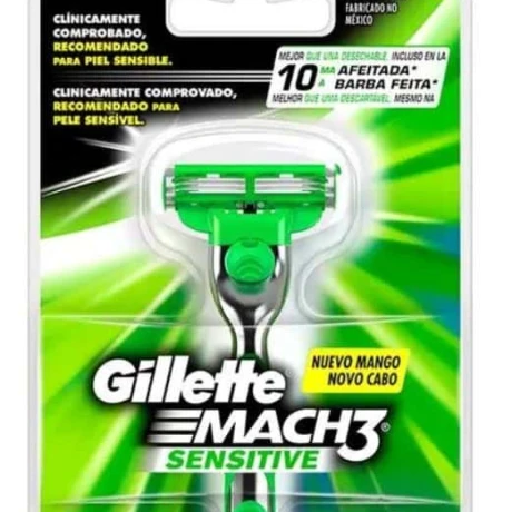 Gillette Mach 3 Sensitive Razor+Rep Gillette Mach 3 Sensitive Razor+Rep