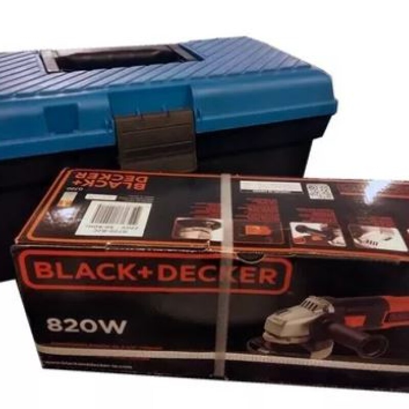Amoladora Black And Decker 820w + Caja Herramientas! Amoladora Black And Decker 820w + Caja Herramientas!