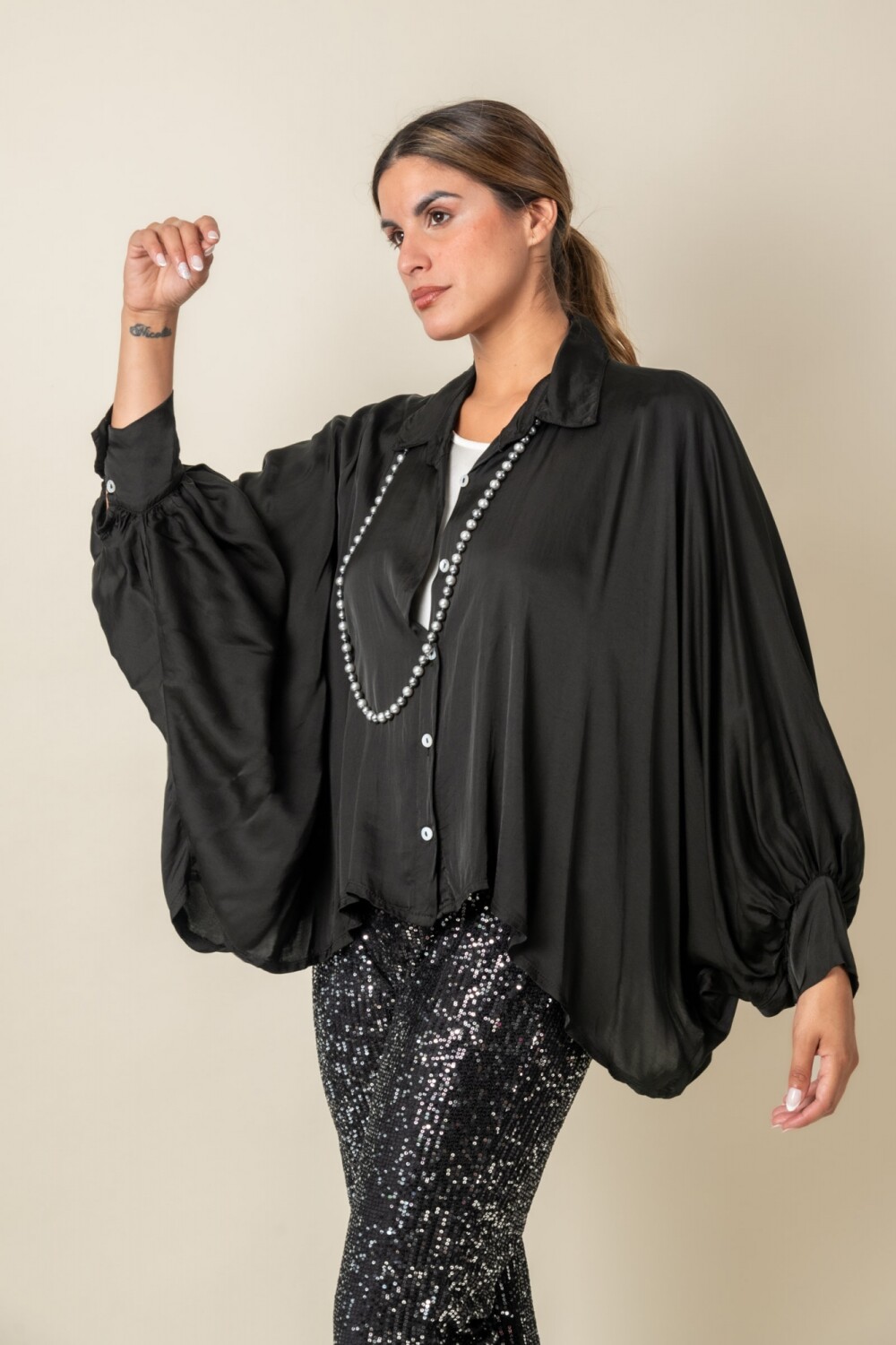 CAMISA HERBAL Negro