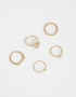 Sets Anillos Strass Crystal Sets De Anillos Con Strass Crystal - Dorado