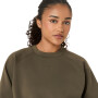 Polera Training Nagino Refined Texture Sweat Top Mujer Dark Olive