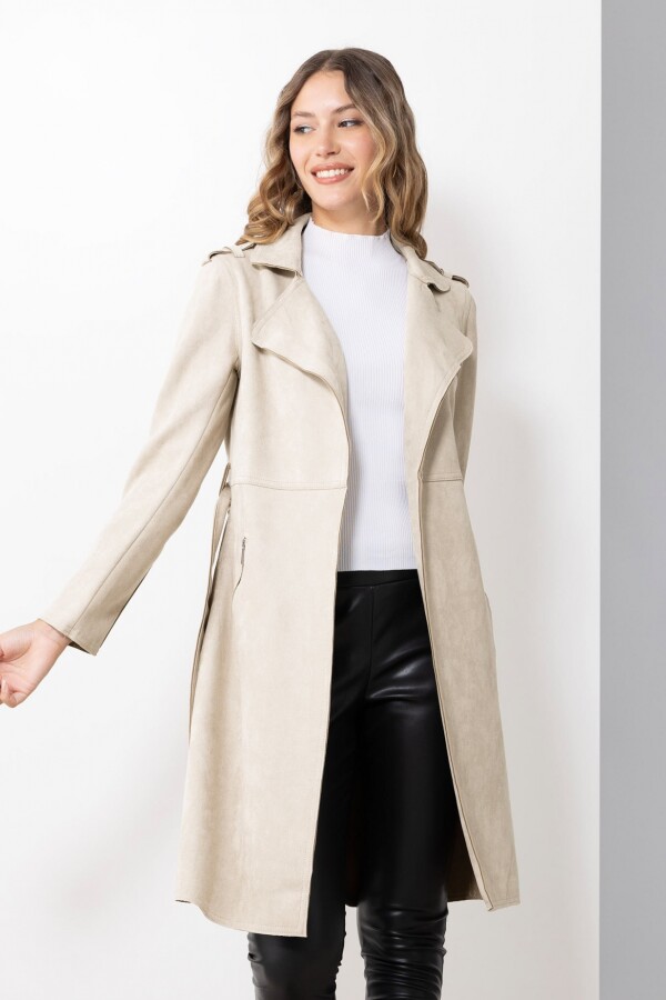 Chaqueta Suede BEIGE CLARO