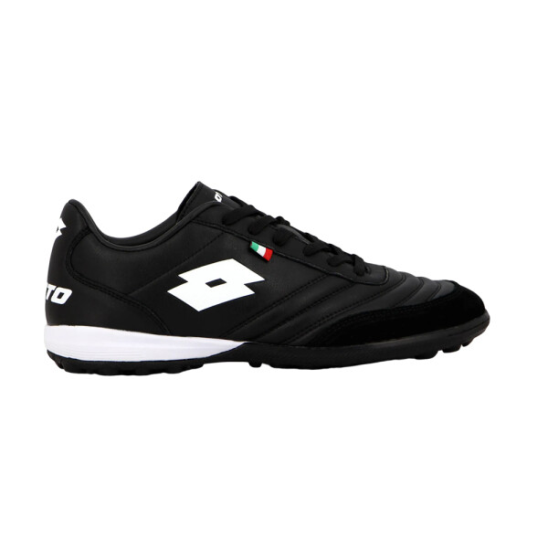 Championes Lotto Futbol Cuero Black White