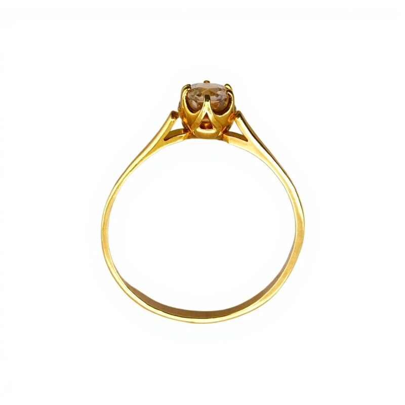 Anillo Solitario-Oro bajo-Piedra Zirconia-AN8061 conpiedra