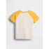 V-FRCH SS LOGO GRPH RAGLAN T NEW OFF WHITE