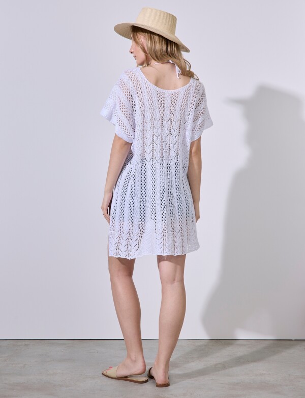 Kaftan Crochet BLANCO