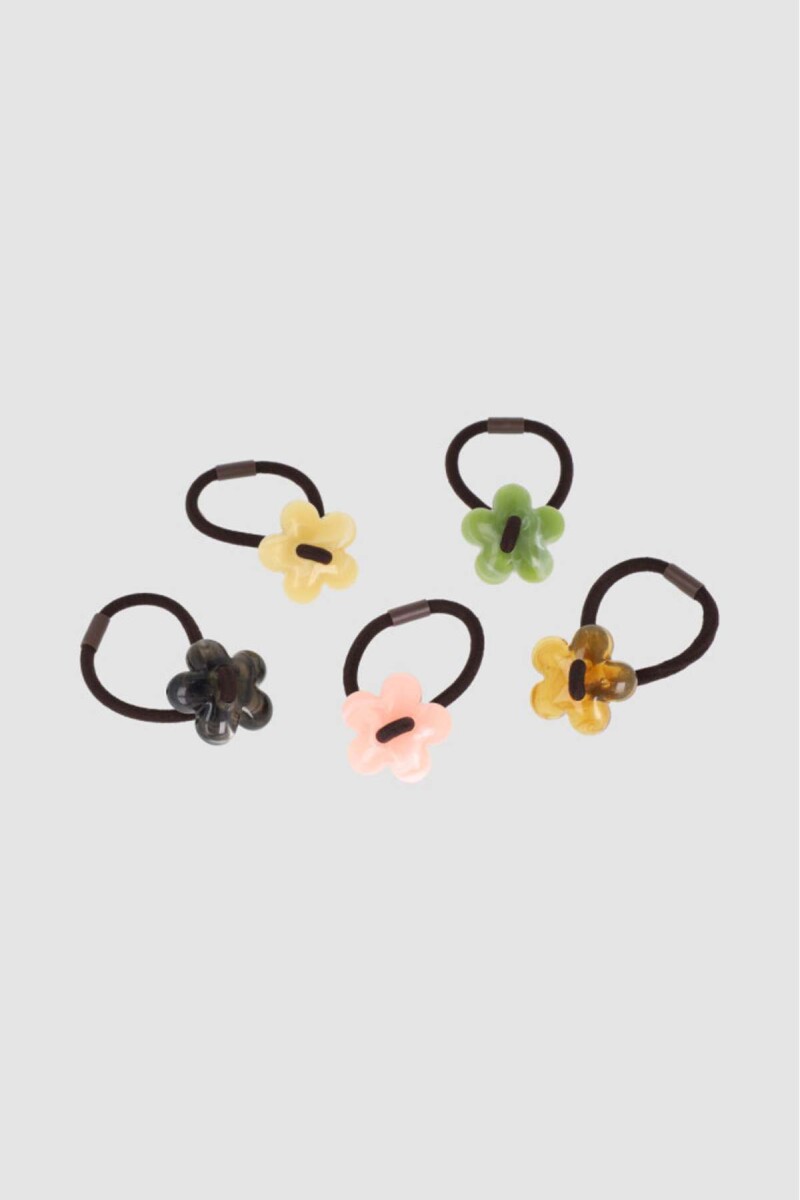 Pack x5 de colas para pelo flores - Surtidos 