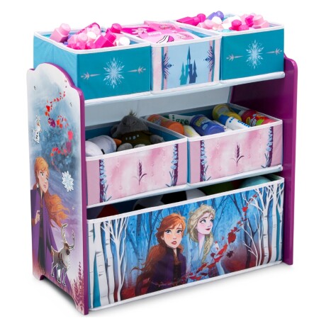 Organizador infantil Frozen de 6 contenedores CELESTE