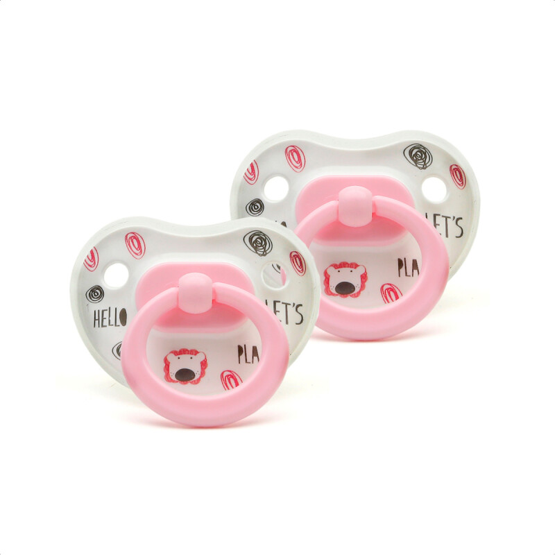 Chupete fisiológico Premium Rosa S x 2 Chupete Fisiológico Premium Rosa S X 2