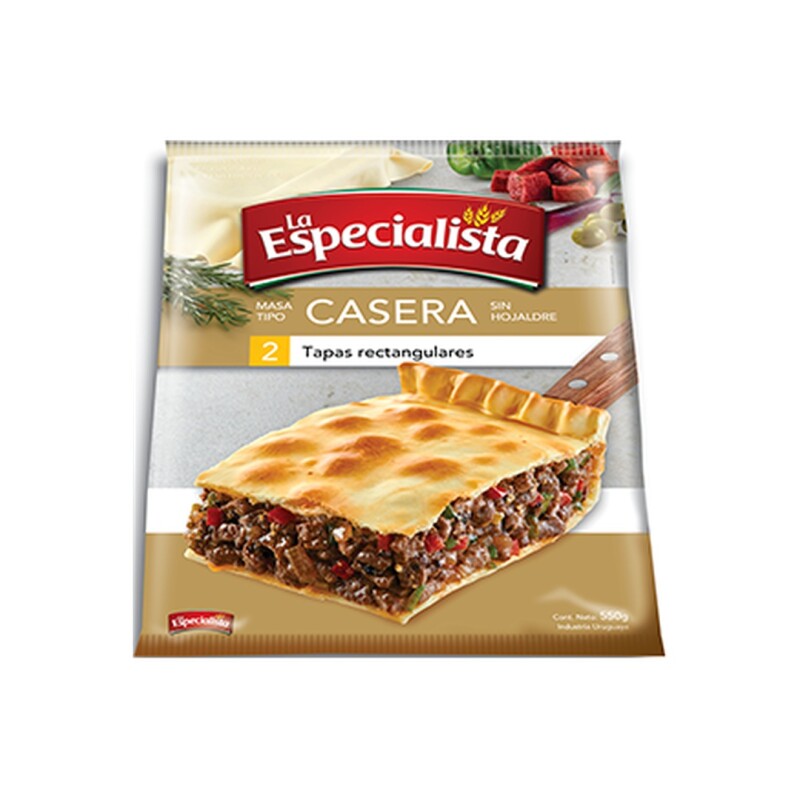 TAPA PASCUALINA RECTANGULAR CASERA LA ESPECIALISTA Tapa Pascualina Rectangular Casera La Especialista