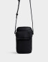 Complemento Marroquinería Color Block Pouch De Cuerina Con Solapa - Negro