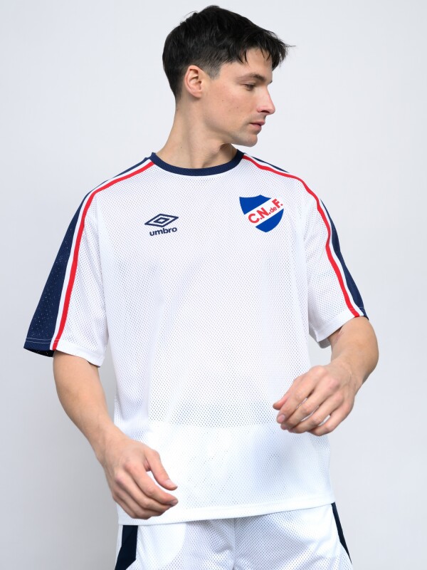 REMERA TUCKER MESH Nacional Hombre Blanco, Azul Marino, Rojo