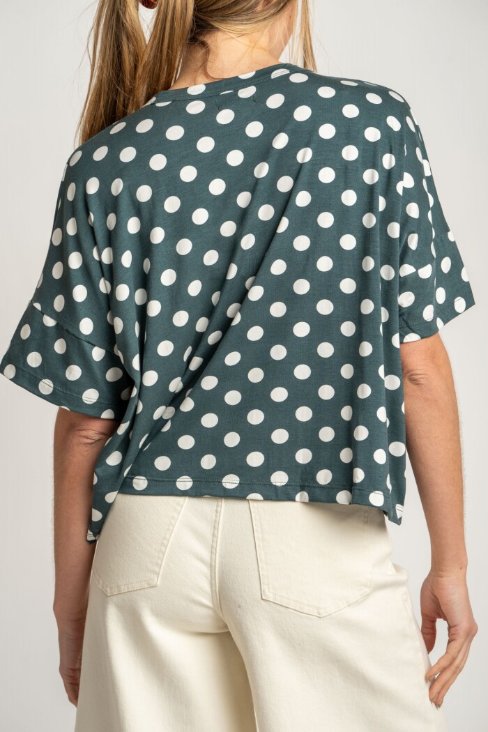 Remeron Lunares Verde