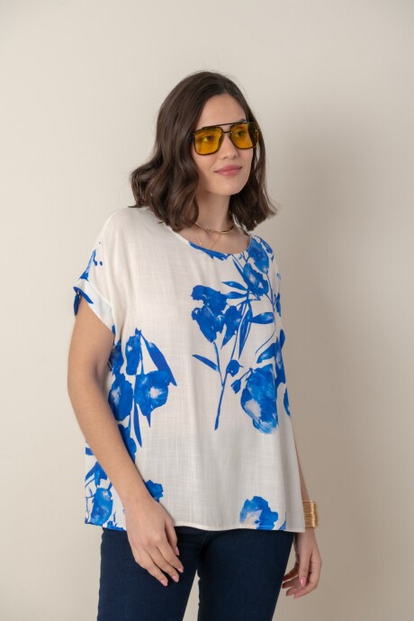 BLUSA NEREIDA Azul royal