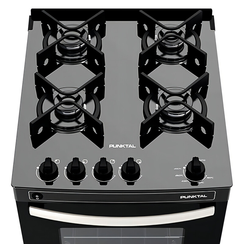 Cocina Toda Super Gas Punktal Mesada De Vidrio Color Negro Pk-gl4 Cocina Toda Super Gas Punktal Mesada De Vidrio Color Negro Pk-gl4