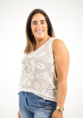 Musculosa de broderie con brillo Musculosa de broderie con brillo