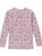 Camiseta De Baño Estampado Flores Blanco