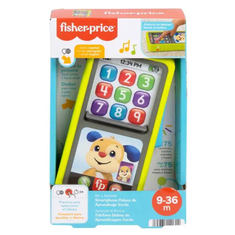 Fisher-Price Ríe y Aprende Juguete para Bebés Smartphone Deluxe de Aprendizaje Verde Fisher-Price Ríe y Aprende Juguete para Bebés Smartphone Deluxe de Aprendizaje Verde