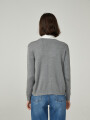 Cardigan Stratford Gris Melange Medio