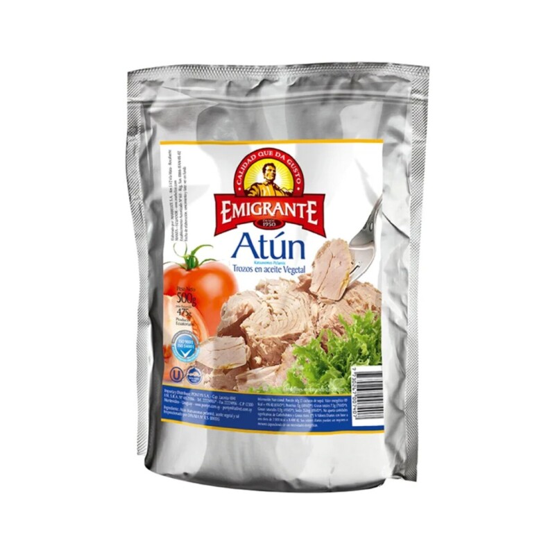 ATUN EMIGR.TROZOS ACEITE 500G Atun Emigr.trozos Aceite 500g