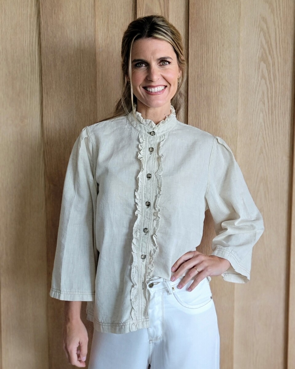 Camisa Dinamarca - Beige Melange 