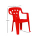 Silla infantil con apoya brazos ROJO