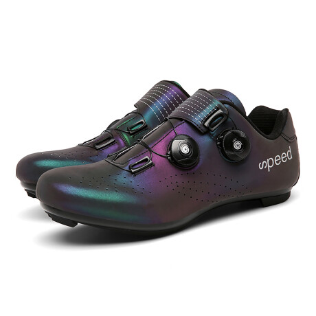 Zapatillas de Ciclismo Ruta Mtb Speed Reflectantes PURPURA