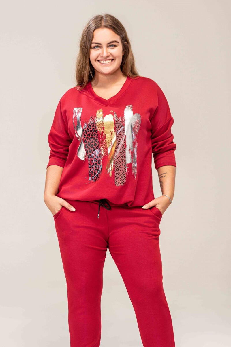 Buzo Nápoles - rojo 