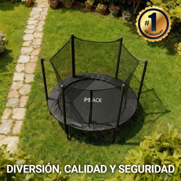 Cama Elastica 1.83 M Trampolin Saltarin Niños Adultos Grande Con Red Proteccion Imback Color Negro Cama Elastica 1.83 M Trampolin Saltarin Niños Adultos Grande Con Red Proteccion Imback Color Negro