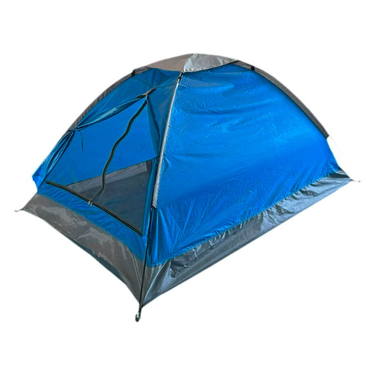 Carpa Iglú 2 Personas P/ Camping 2.00x1.45m + Bolso - Azul Oscuro 