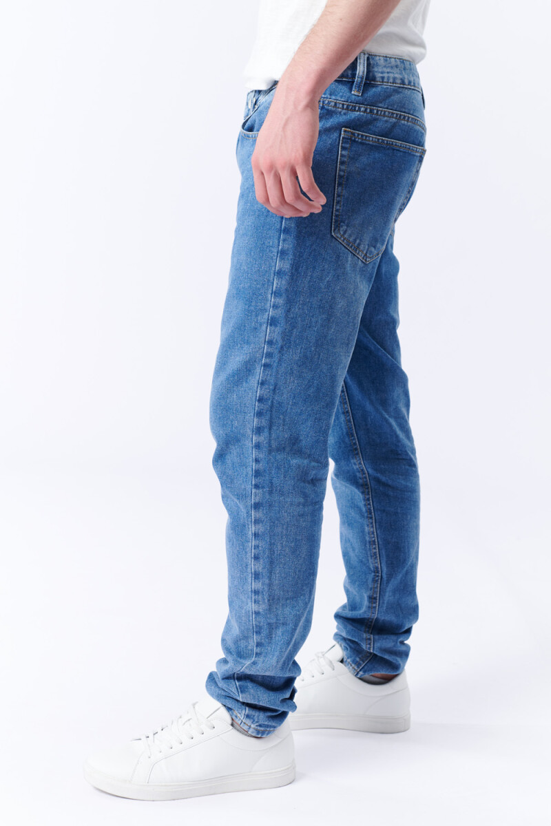 Pantalón Jean Slim Azul Medio