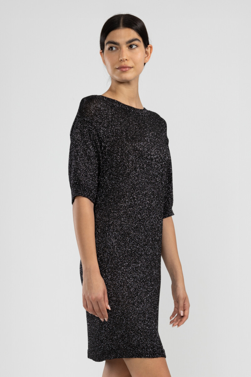 LARA KNIT DRESS Black