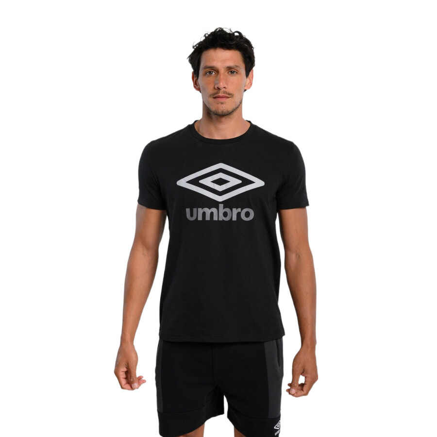 Remera de Hombre Umbro Big Logo Negro - Gris