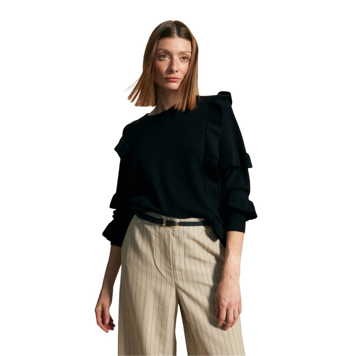 SWEATER CIGANDA S-XXL - NEGRO 