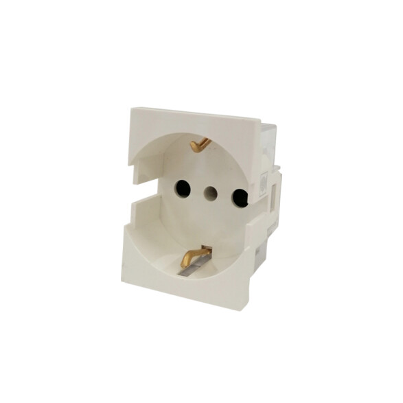 Módulo t/cte schuko 16A 250V bianco reale Silight SK3132