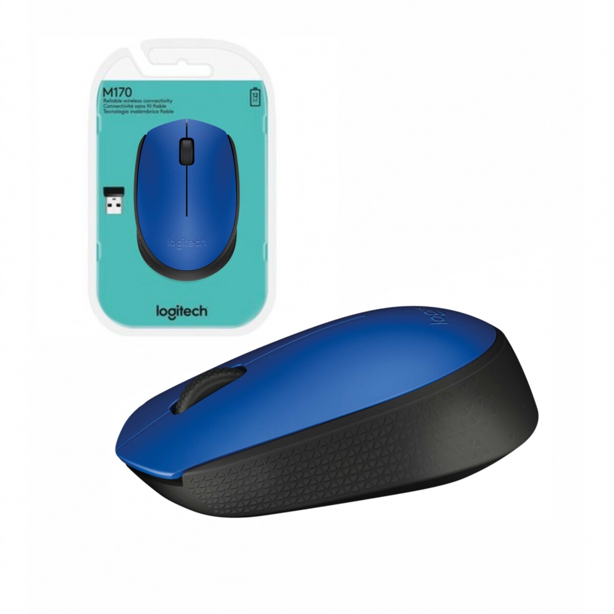 Mouse Inalámbrico Logitech M170 Azul - Unica 