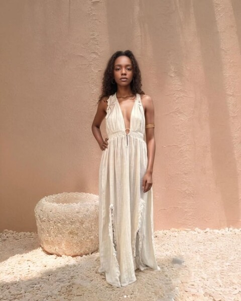 vestido atena BLANCO