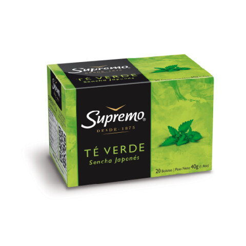 TE SUPREMO VERDE SENCHA JAPONES x 20 sob Unica