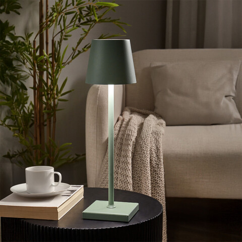 Lámpara de mesa LED inalámbrica 5W verde USB-C IX5005