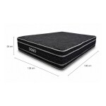 COLCHÓN - MEGA BLACK 2 PLAZAS 100% ESPUMA COLCHÓN - MEGA BLACK 2 PLAZAS 100% ESPUMA