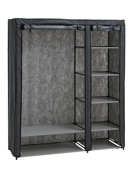 Armario DAMHUS 149x174 tela gris oscuro Armario DAMHUS 149x174 tela gris oscuro