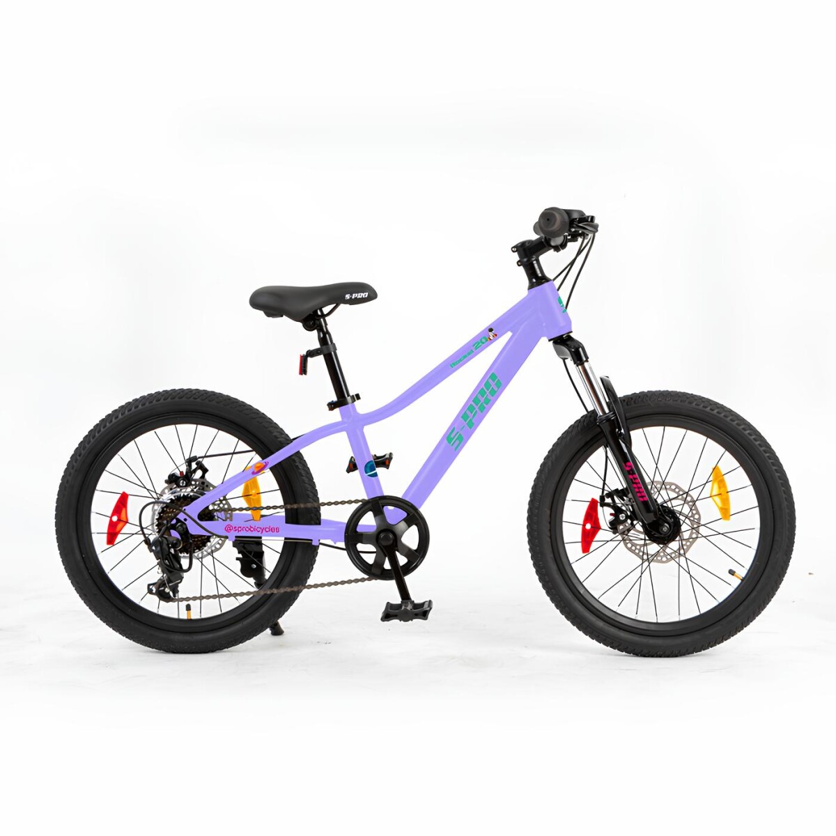 Bicicleta S Pro Rocket Rodado 20 Urbana Con 7 Velocidades Y Cuadro De Acero - Violeta 