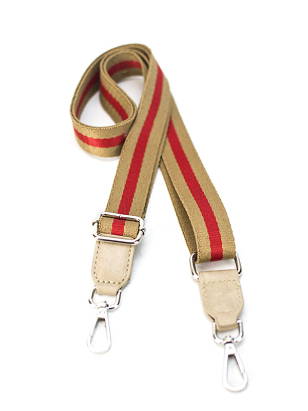 CORREA GALON PARA CARTERA NUEZ Y ROJO