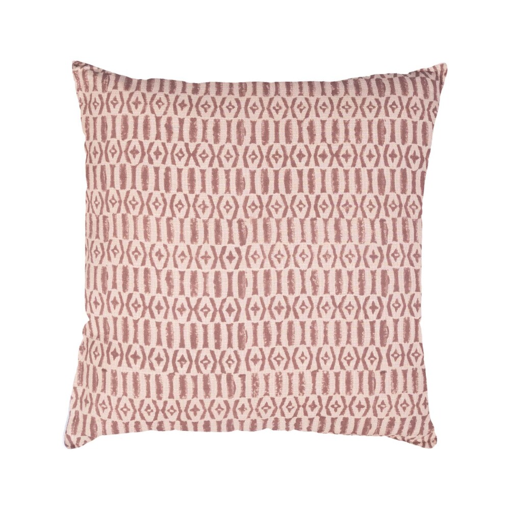 ALMOHADÓN CADIZ 45*45 ALGODON BEIGE/ROJO