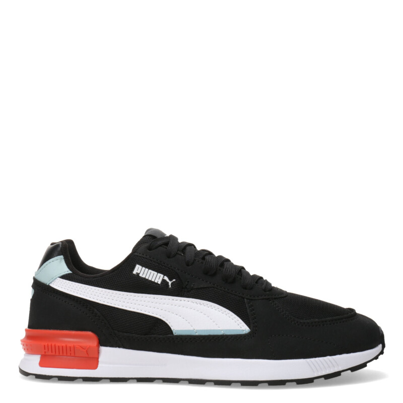 Championes de Hombre Puma Graviton Mns Negro - Blanco - Verde Agua