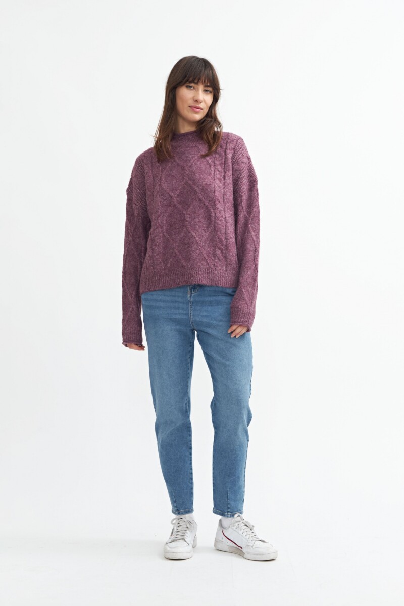 Sweater con estructura - LILA 