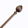 VARA METAL BRONCE P/CORTINA 122-218CM Unica
