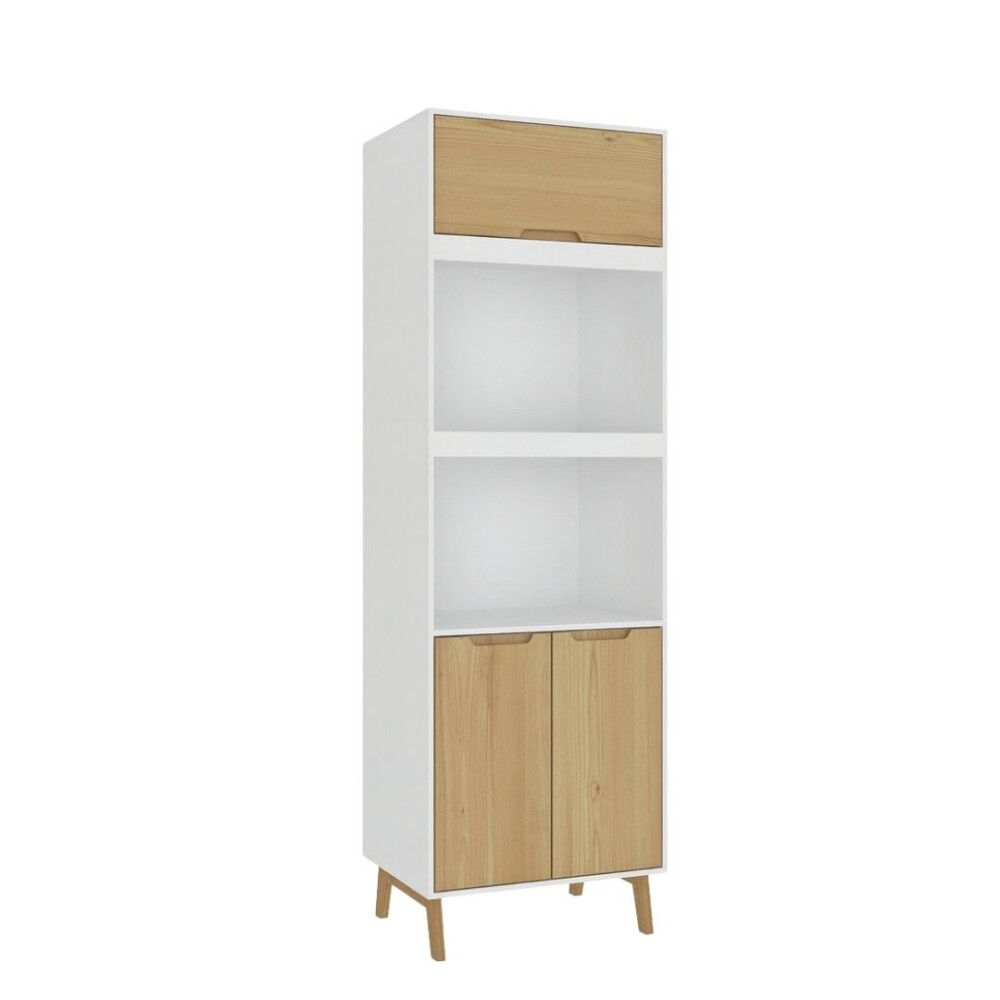 PANELERO LINEA WOOD BLANCO